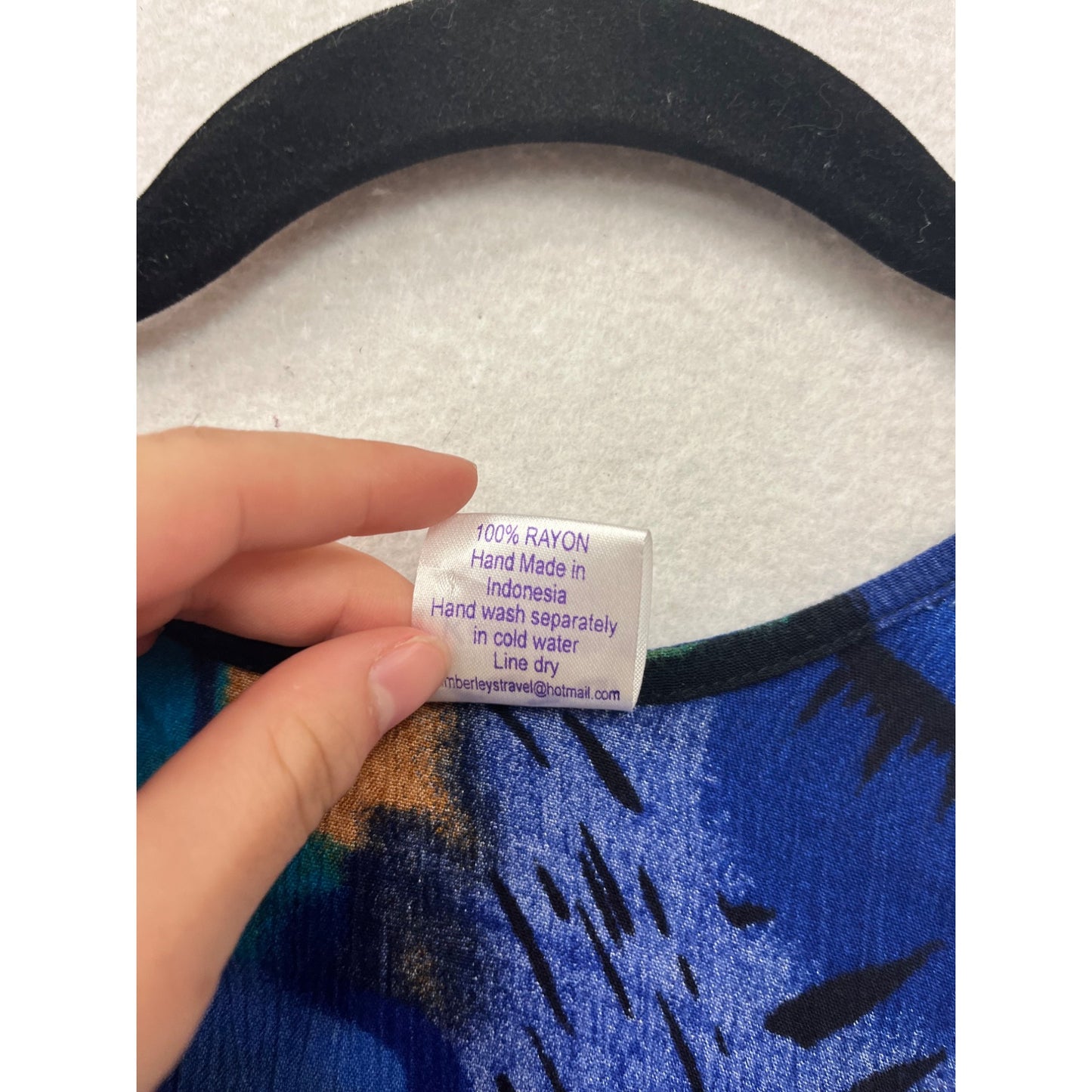 Kimberleys Travels Abstract Sleeveless Asymmetrical Top S/M #8709