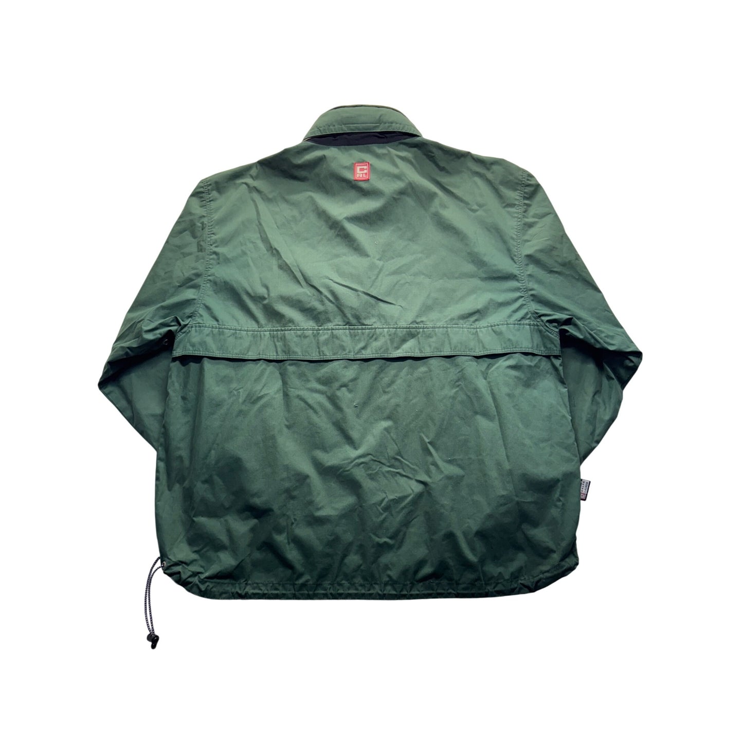 Vintage Chaps Ralph Lauren Green Pullover Windbreaker Jacket Outdoor  #9595