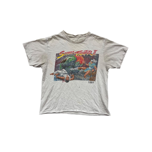 Vintage 1991 Street Fighter II Graphic T-Shirt #244A
