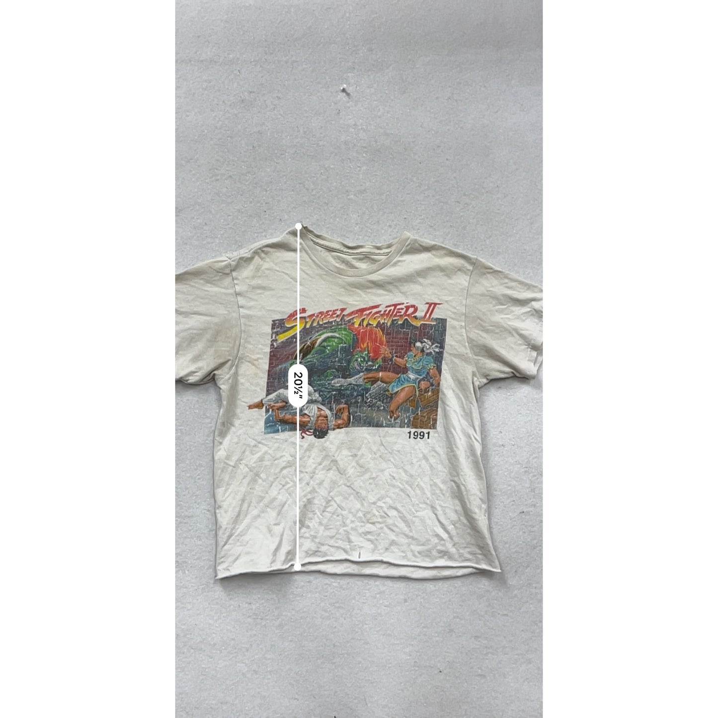 Vintage 1991 Street Fighter II Graphic T-Shirt #244A
