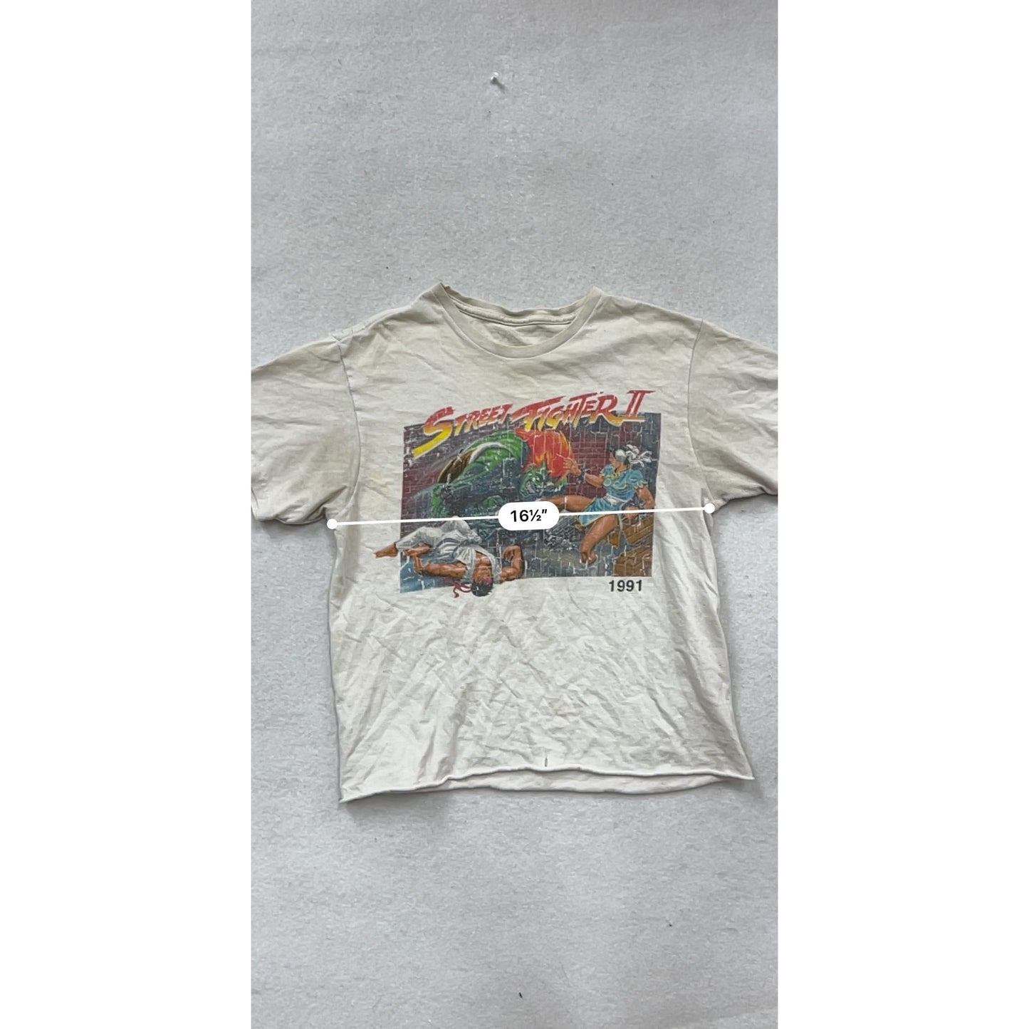 Vintage 1991 Street Fighter II Graphic T-Shirt #244A