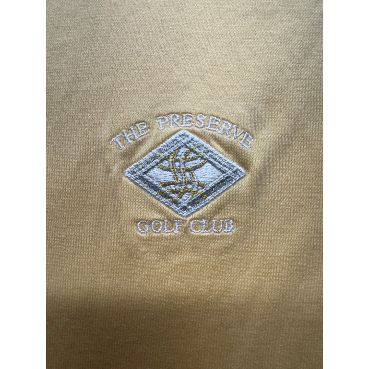 Vintage Fairway & Greene Yellow Polo Shirt L The Preserve Golf Club #7871