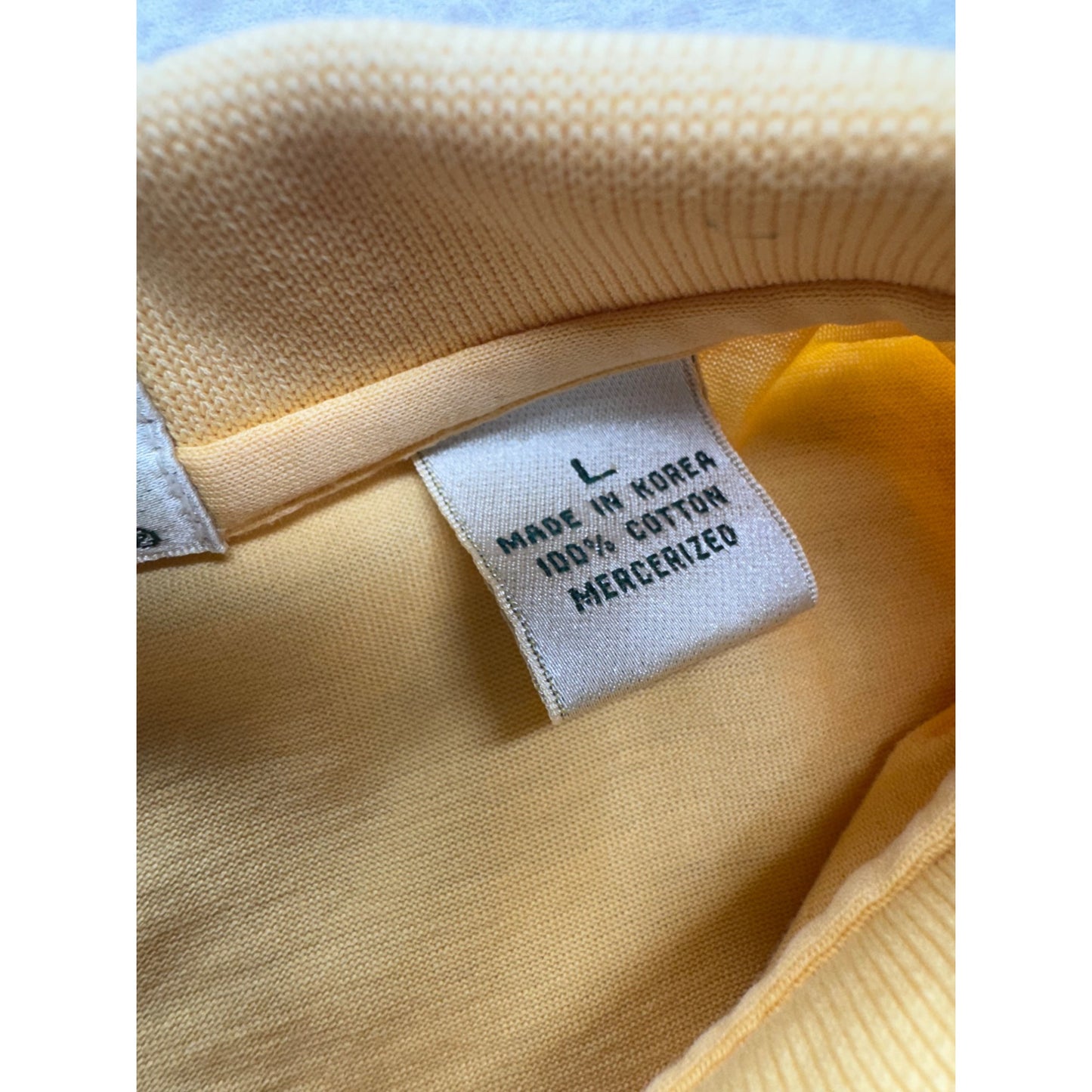 Vintage Fairway & Greene Yellow Polo Shirt L The Preserve Golf Club #7871