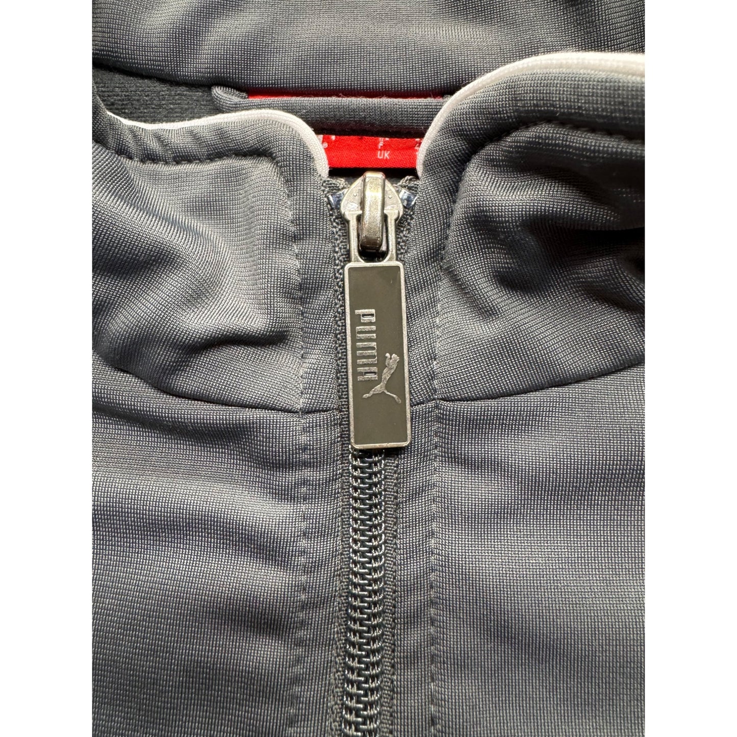Puma Gray & Pink Track Jacket Full-Zip Lightweight Size M #9927