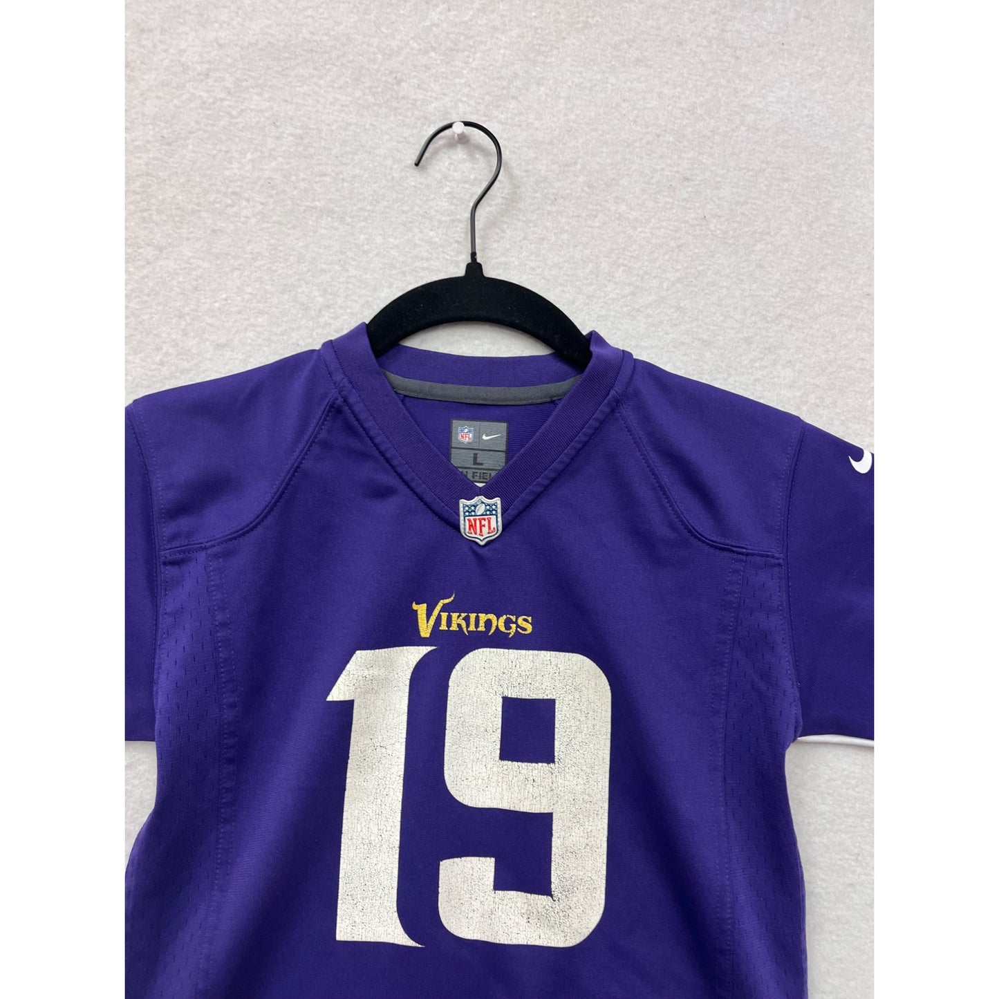 Youth Large NFL Minnesota Vikings Adam Thielen #19 On-Field Jersey #8903