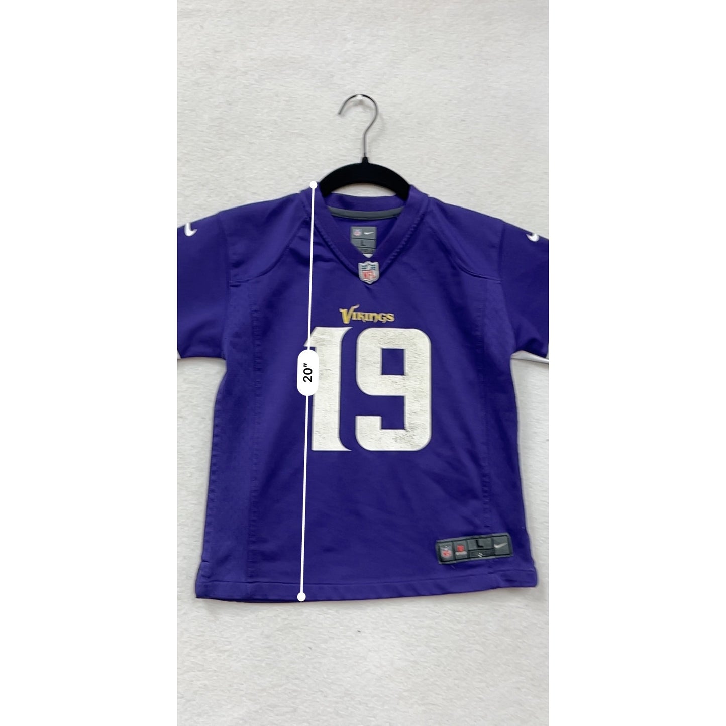 Youth Large NFL Minnesota Vikings Adam Thielen #19 On-Field Jersey #8903