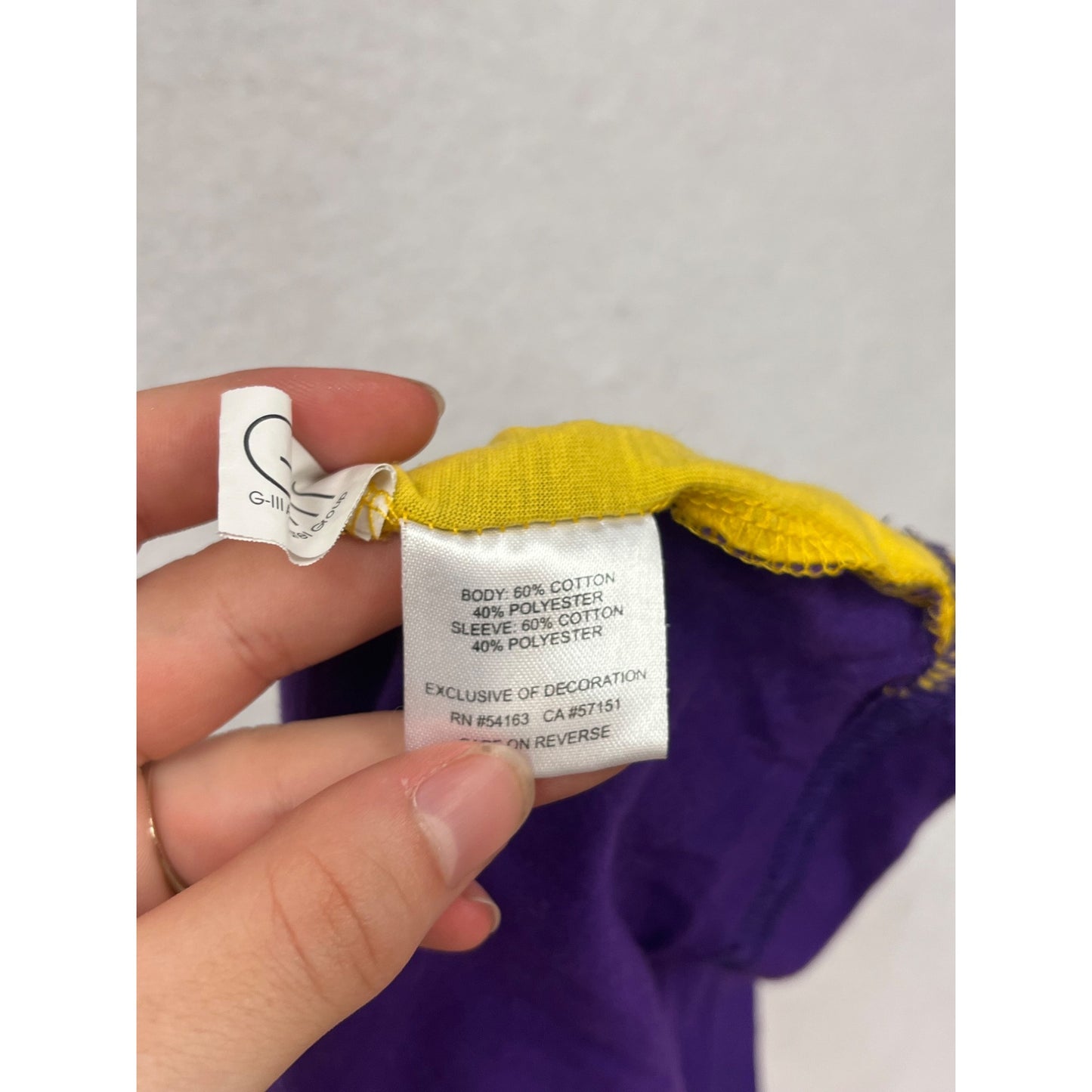 Womens Hands High Minnesota Vikings Long Sleeve Raglan Shirt Size M #8801