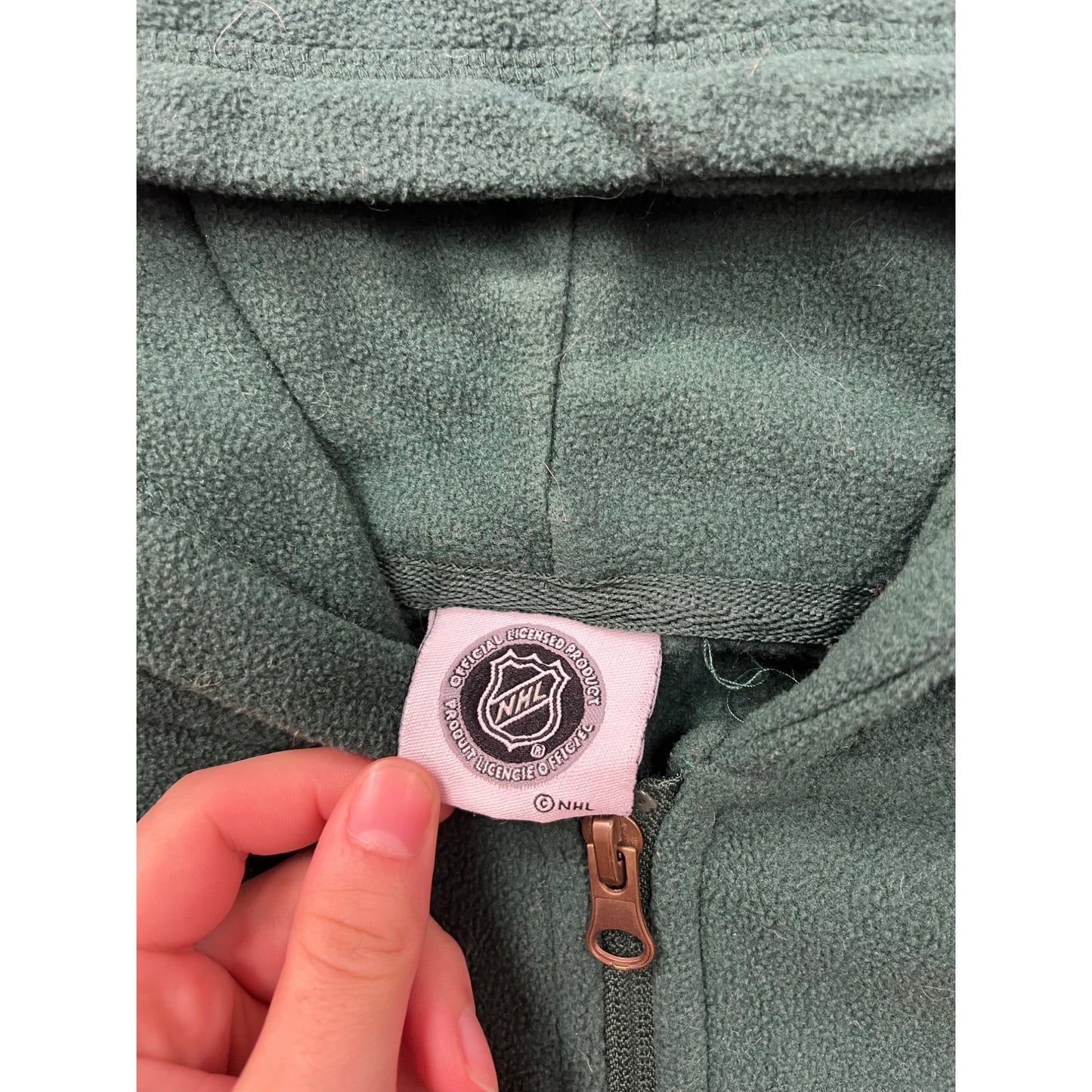 Minnesota Wild Green Full-Zip Hoodie L NHL Officially Licensed #8647