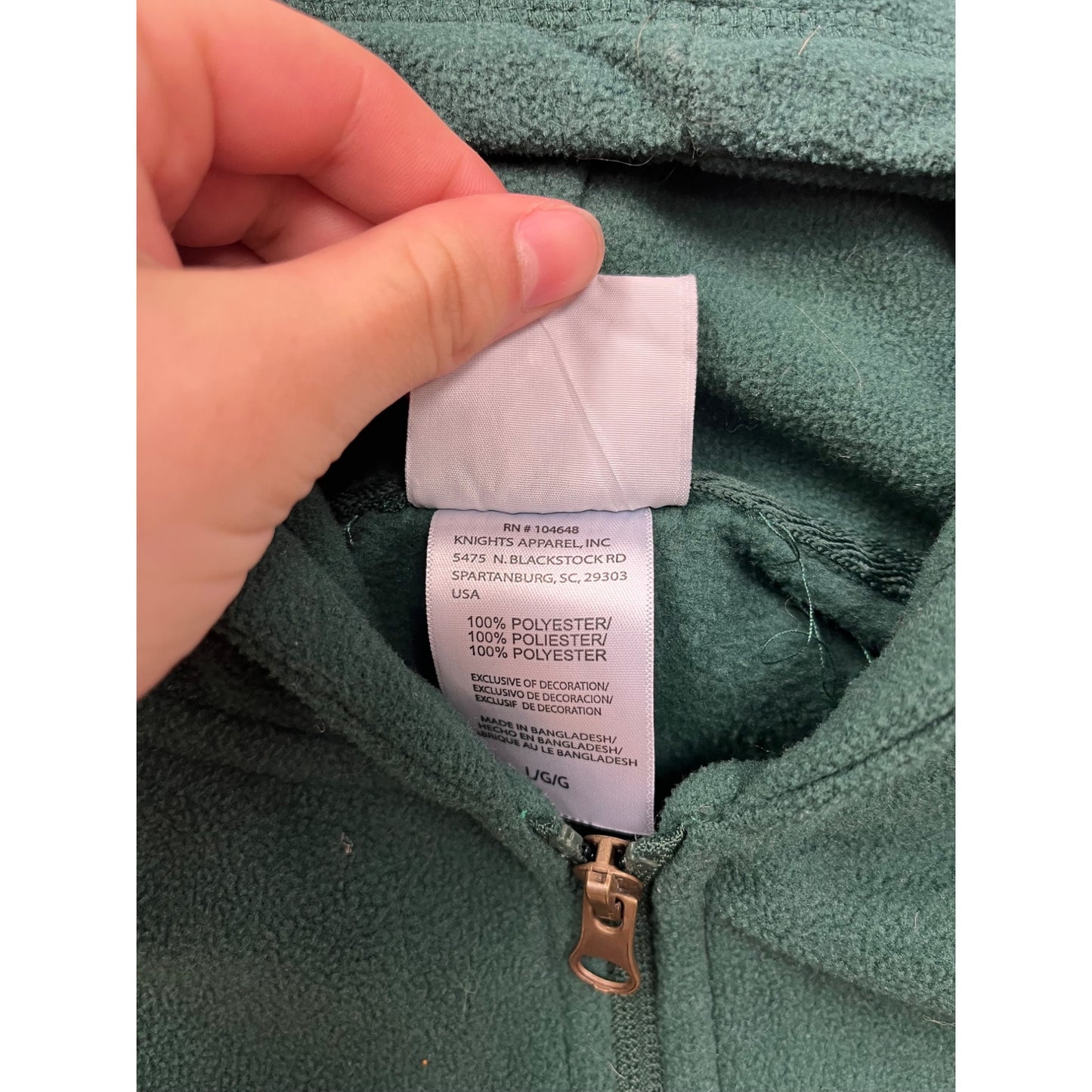 Minnesota Wild Green Full-Zip Hoodie L NHL Officially Licensed #8647