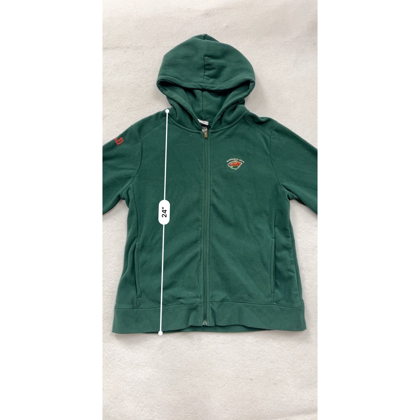 Minnesota Wild Green Full-Zip Hoodie L NHL Officially Licensed #8647