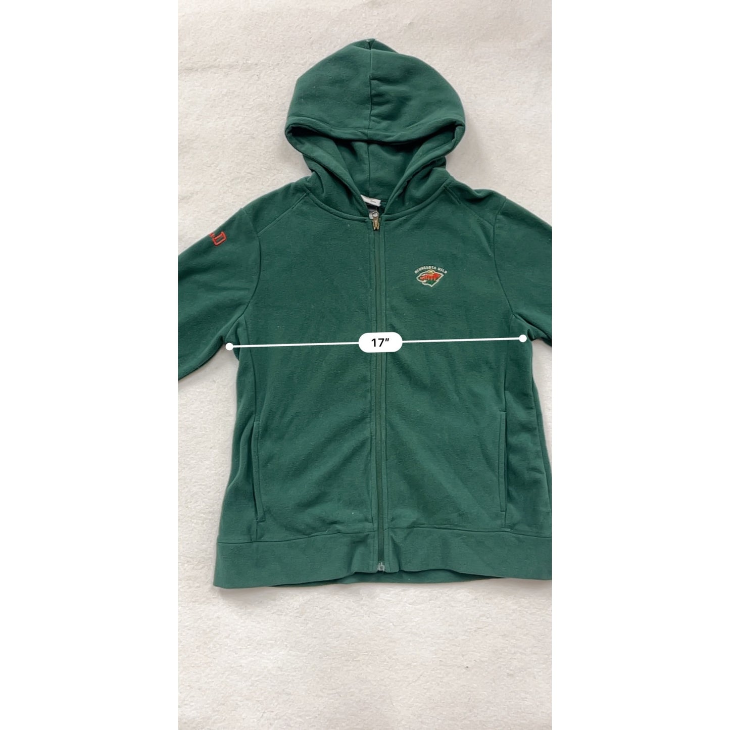Minnesota Wild Green Full-Zip Hoodie L NHL Officially Licensed #8647