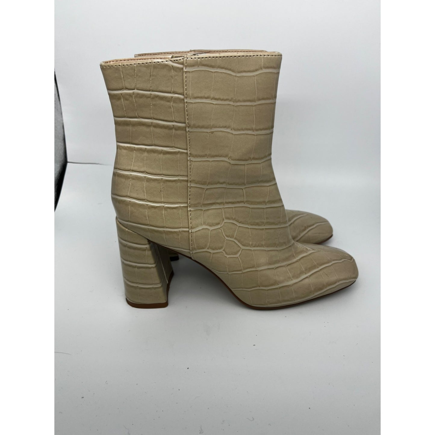 Women’s Faux Leather Heeled Boots #2537