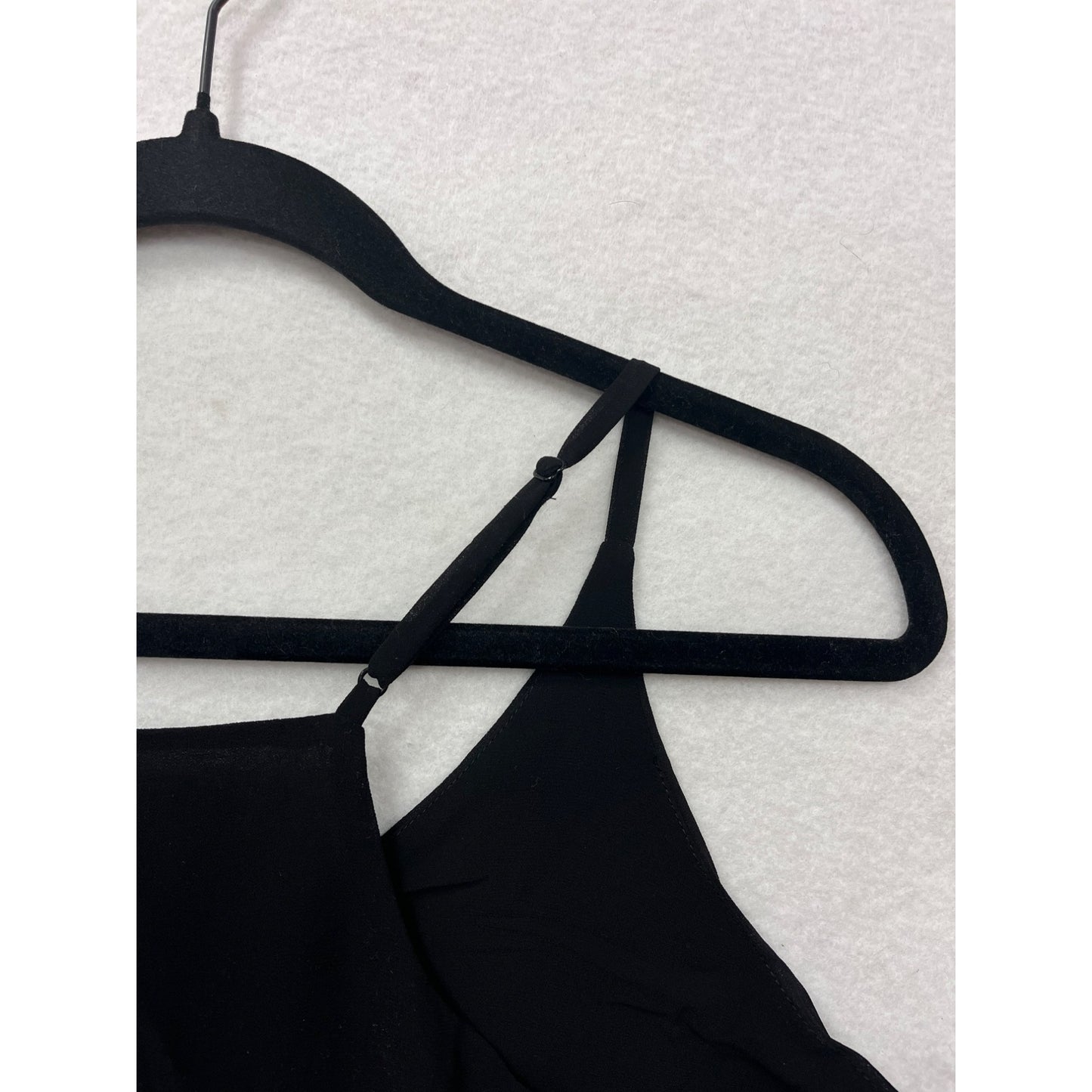 Paper Crane Black Pleated Tank Top #6061