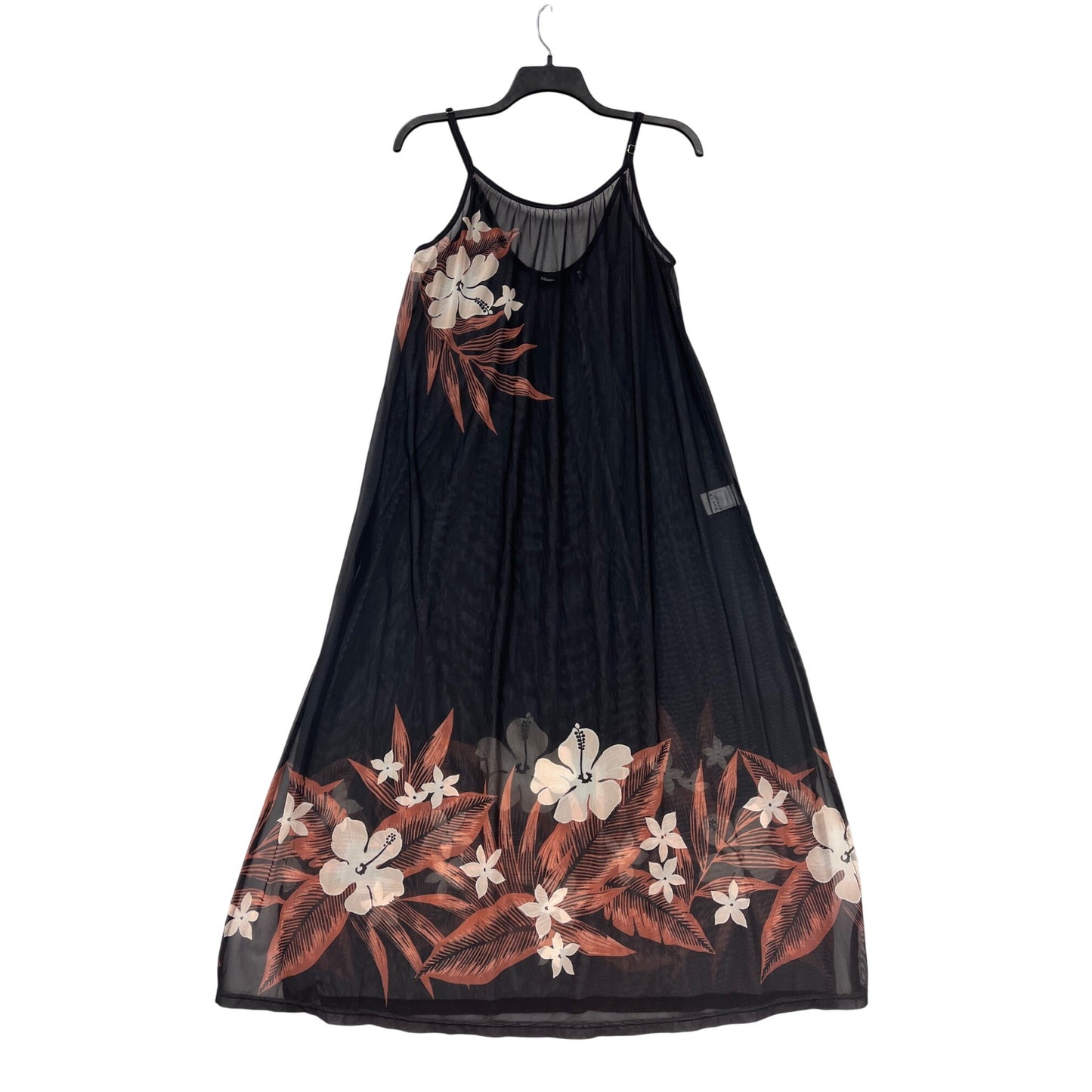 Lands End Floral Print Cover-Up Dress M #8338