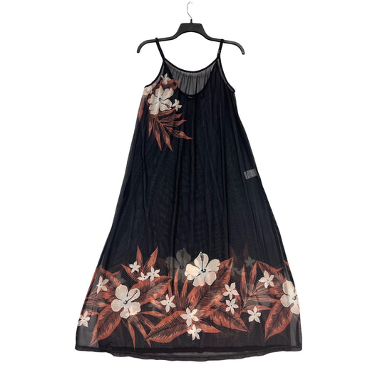 Lands End Floral Print Cover-Up Dress M #8338