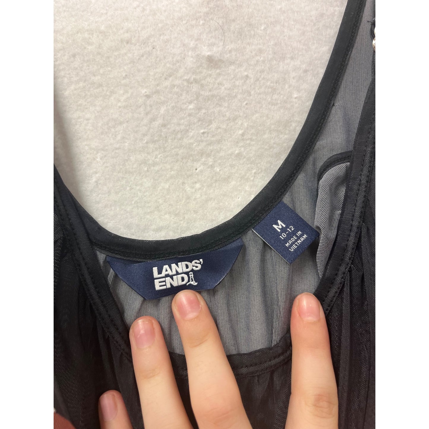 Lands End Floral Print Cover-Up Dress M #8338