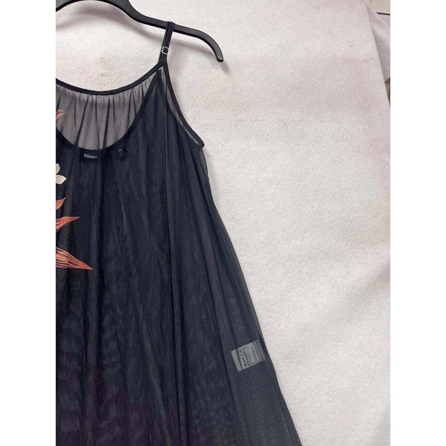 Lands End Floral Print Cover-Up Dress M #8338