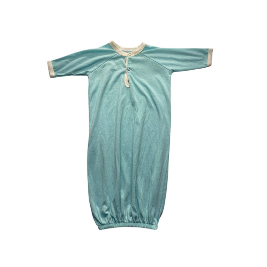 Baby Blue Infant Sleep Gown With Snap Closure & Elastic Hem By Kool Kids #7160
