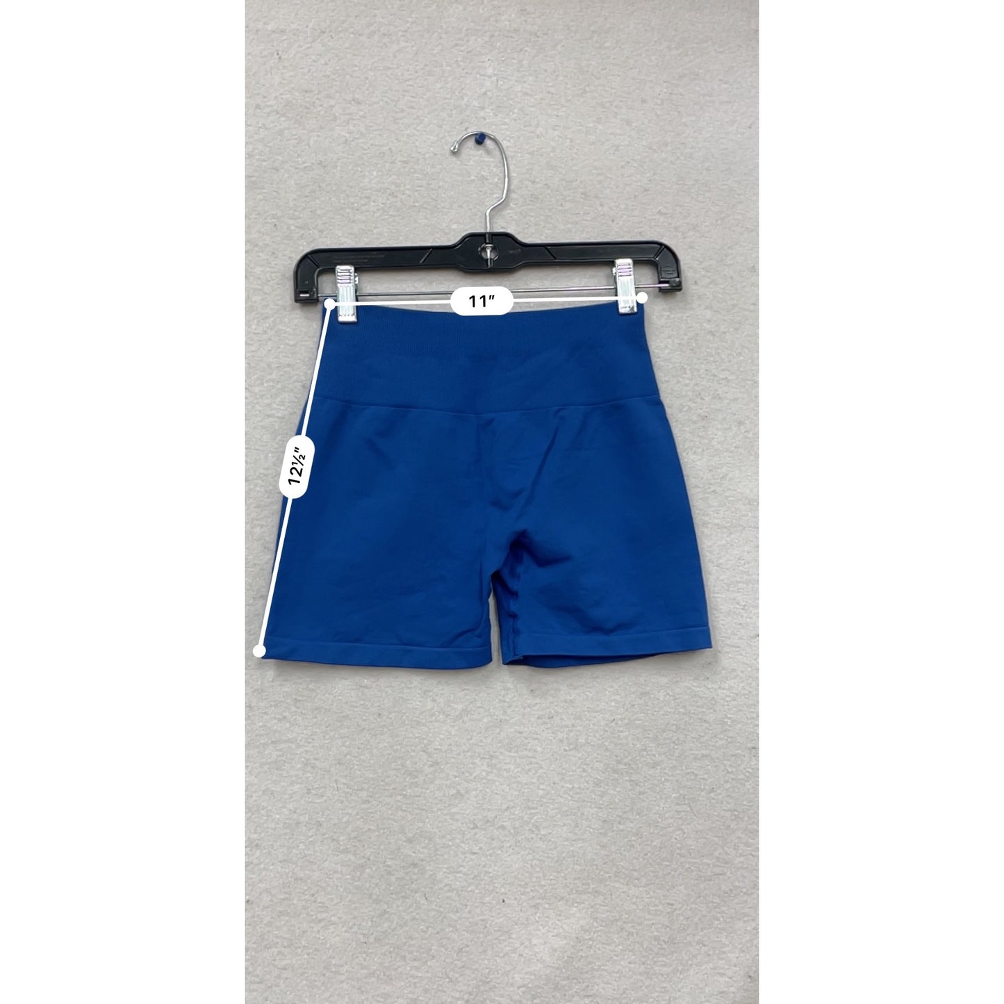 Aurola High-Waist Seamless Biker Shorts XS Blue #727A