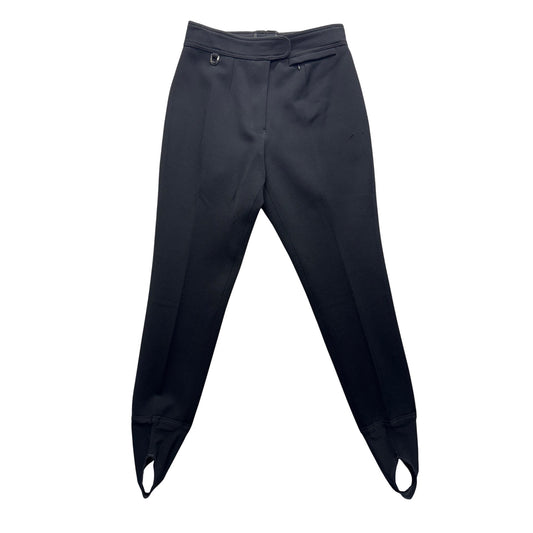 Black Equestrian Riding Pants With Stirrup Foot Design By Sonar 206B