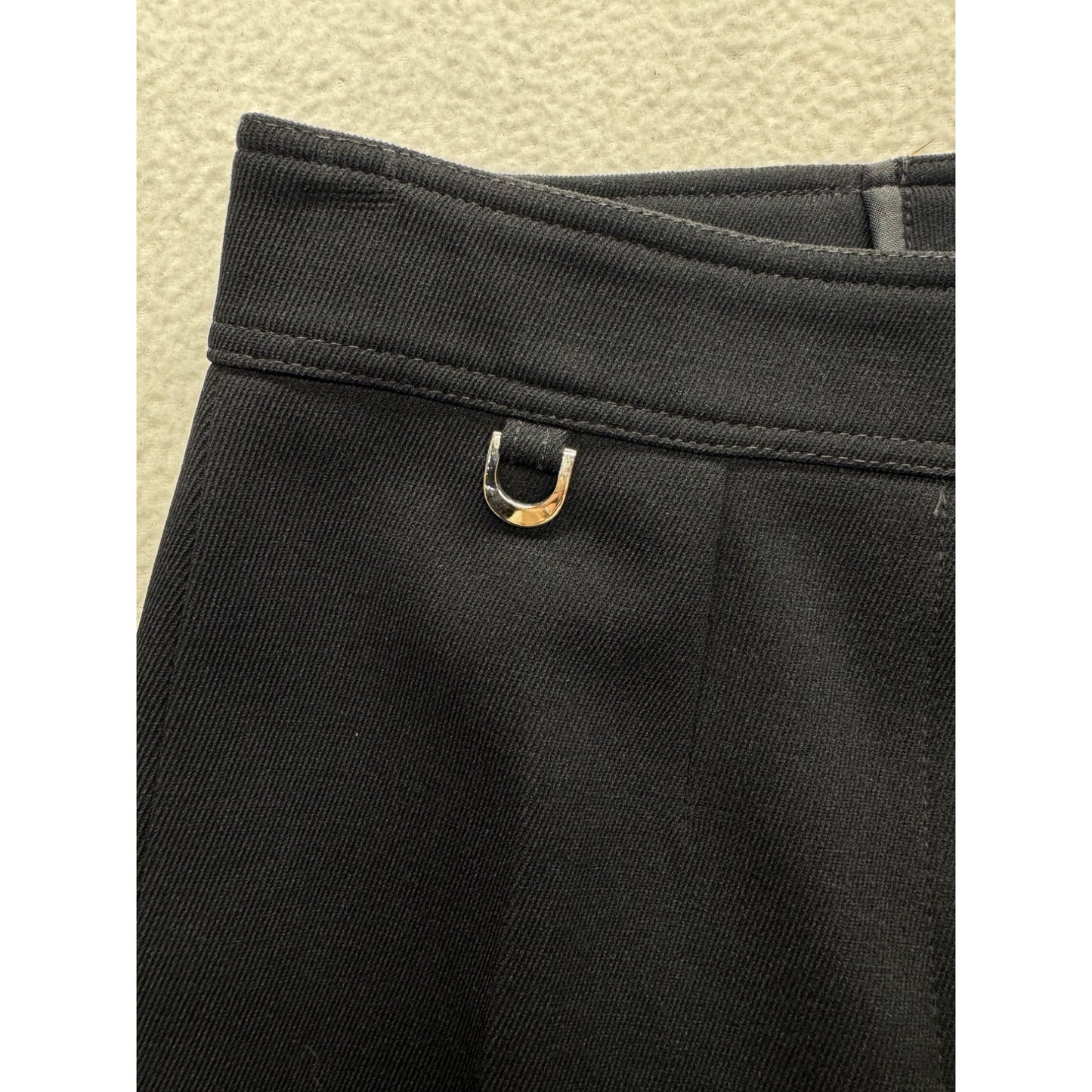 Black Equestrian Riding Pants With Stirrup Foot Design By Sonar 206B