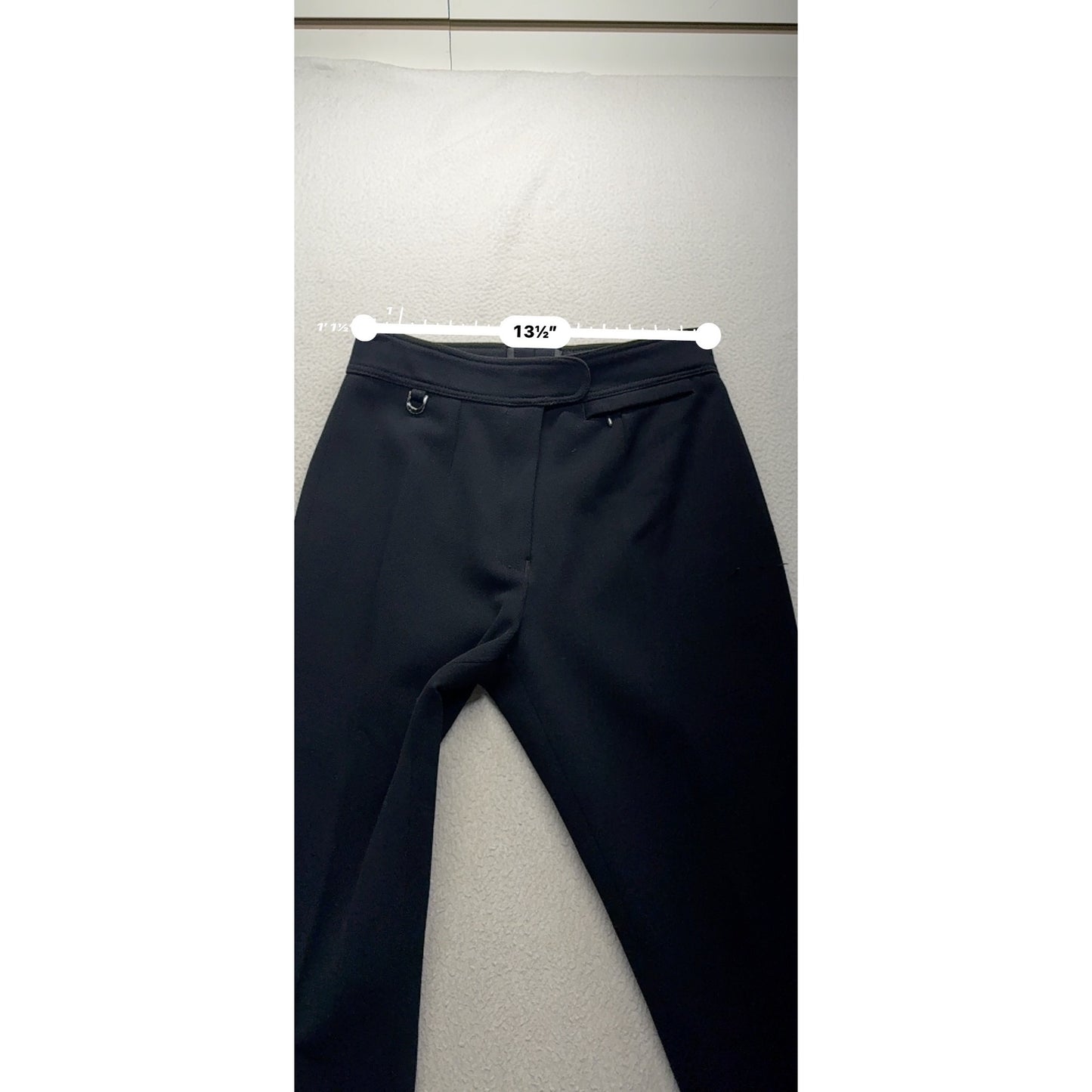 Black Equestrian Riding Pants With Stirrup Foot Design By Sonar 206B