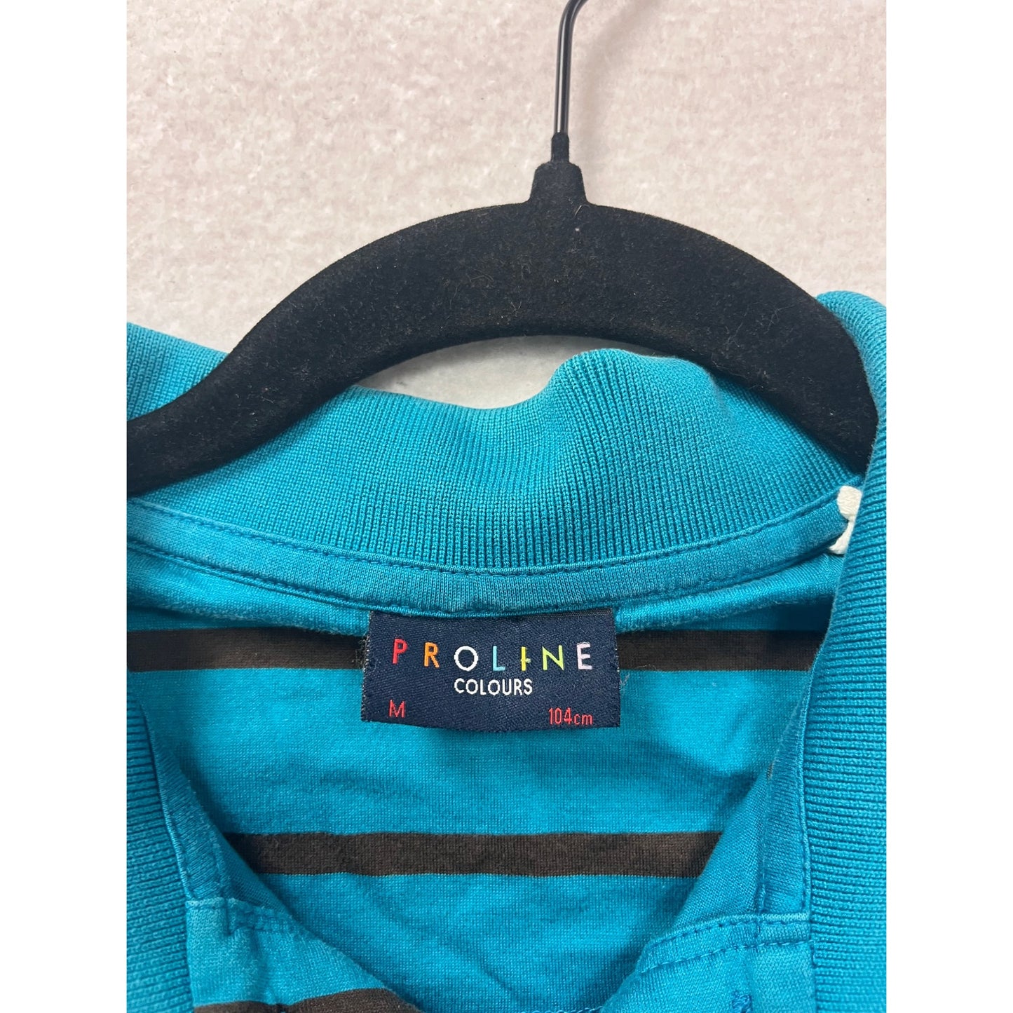 Proline Mens Striped Polo Shirt M #663A