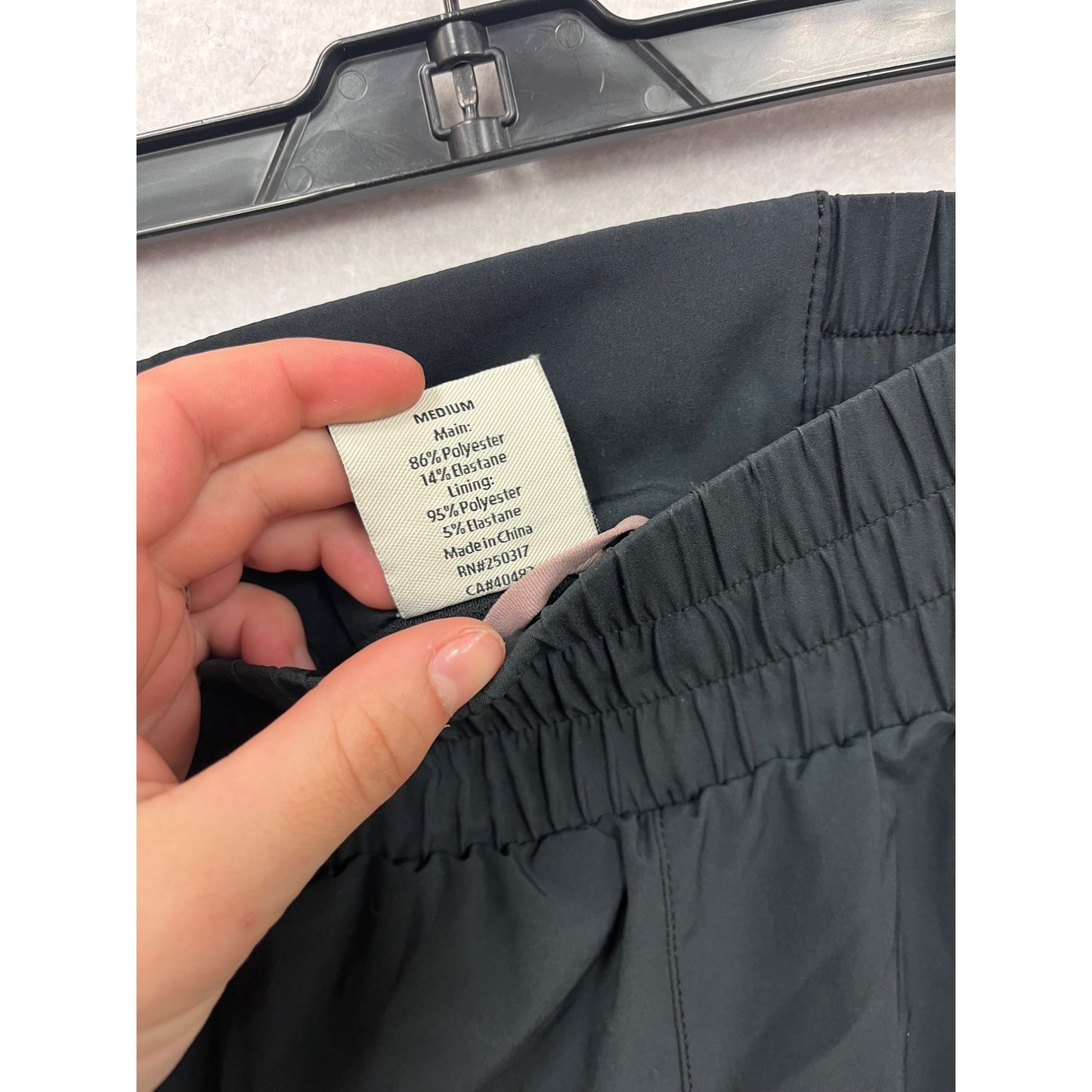 Varley Medium Black Running Shorts #8311