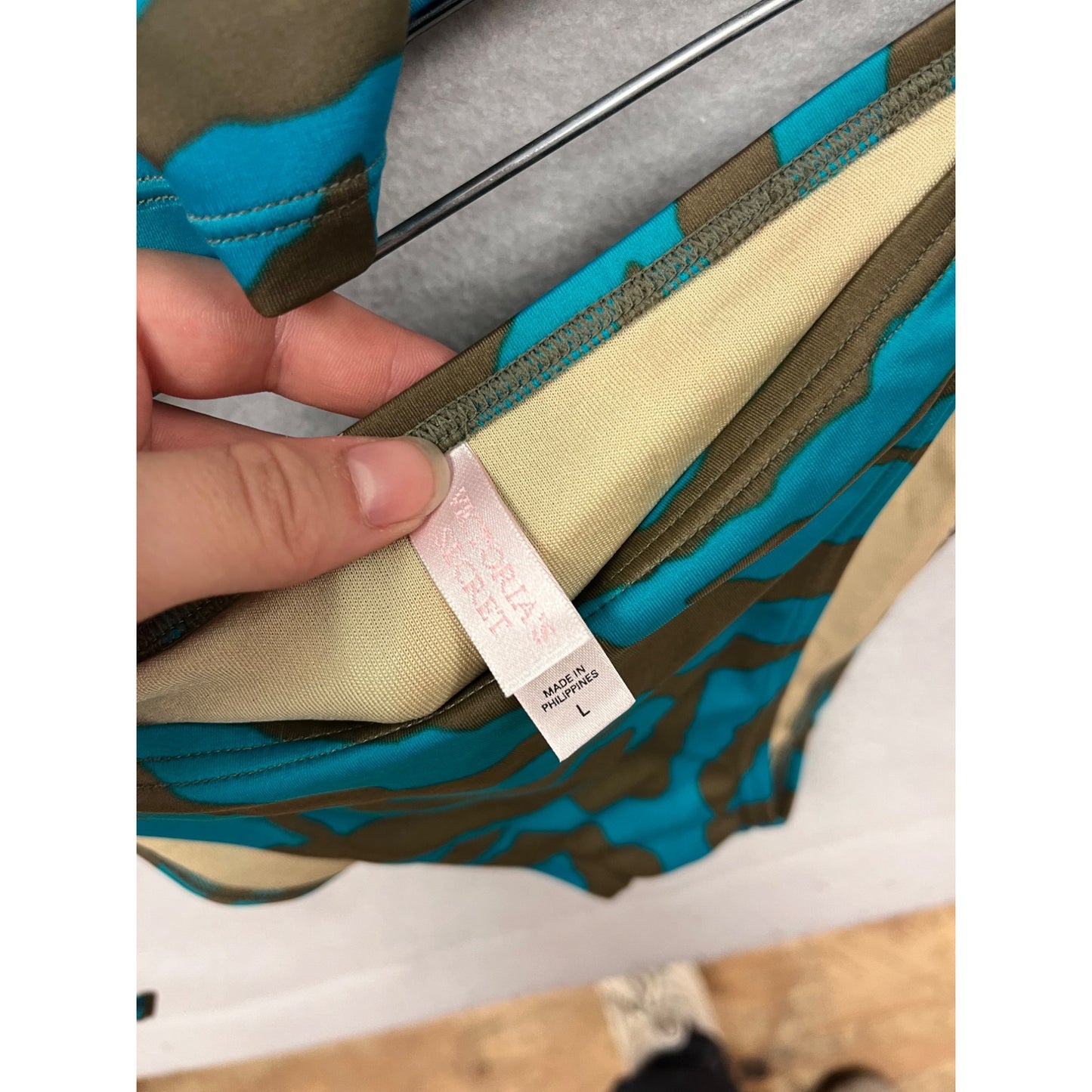 Victorias Secret  Zebra Print Swim Set 38C/L #50A