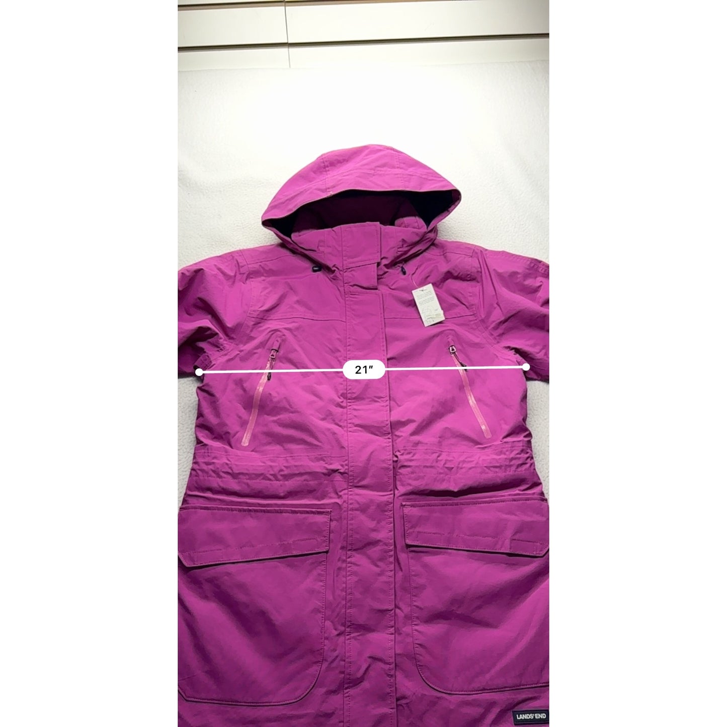 Womens Lands End Hooded Winter Parka *BRAND NEW* #7618
