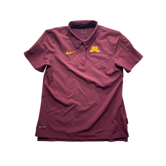 University Of Minnesota Nike Dri-Fit Polo Shirt Maroon Womens #7124