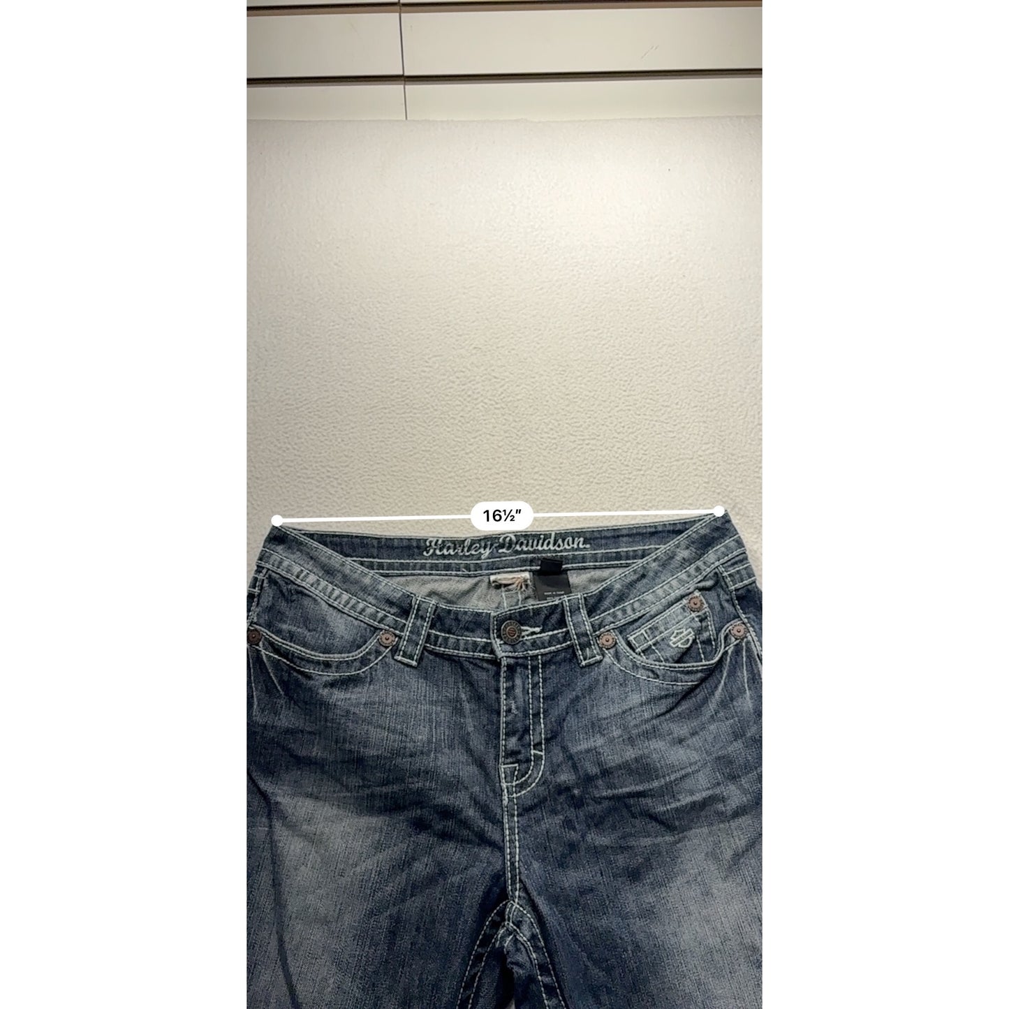Harley-Davidson Womens Tall  Denim Bootcut Jeans #7502