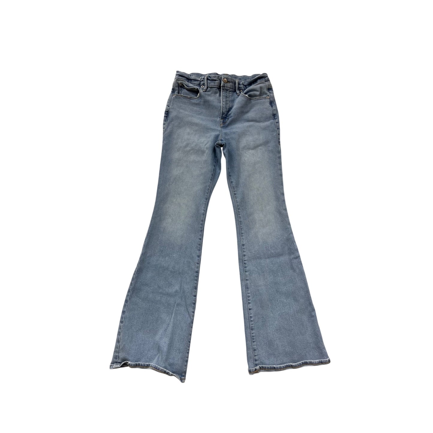 Good American Flare Jeans Size 8/29 Light Wash #8774