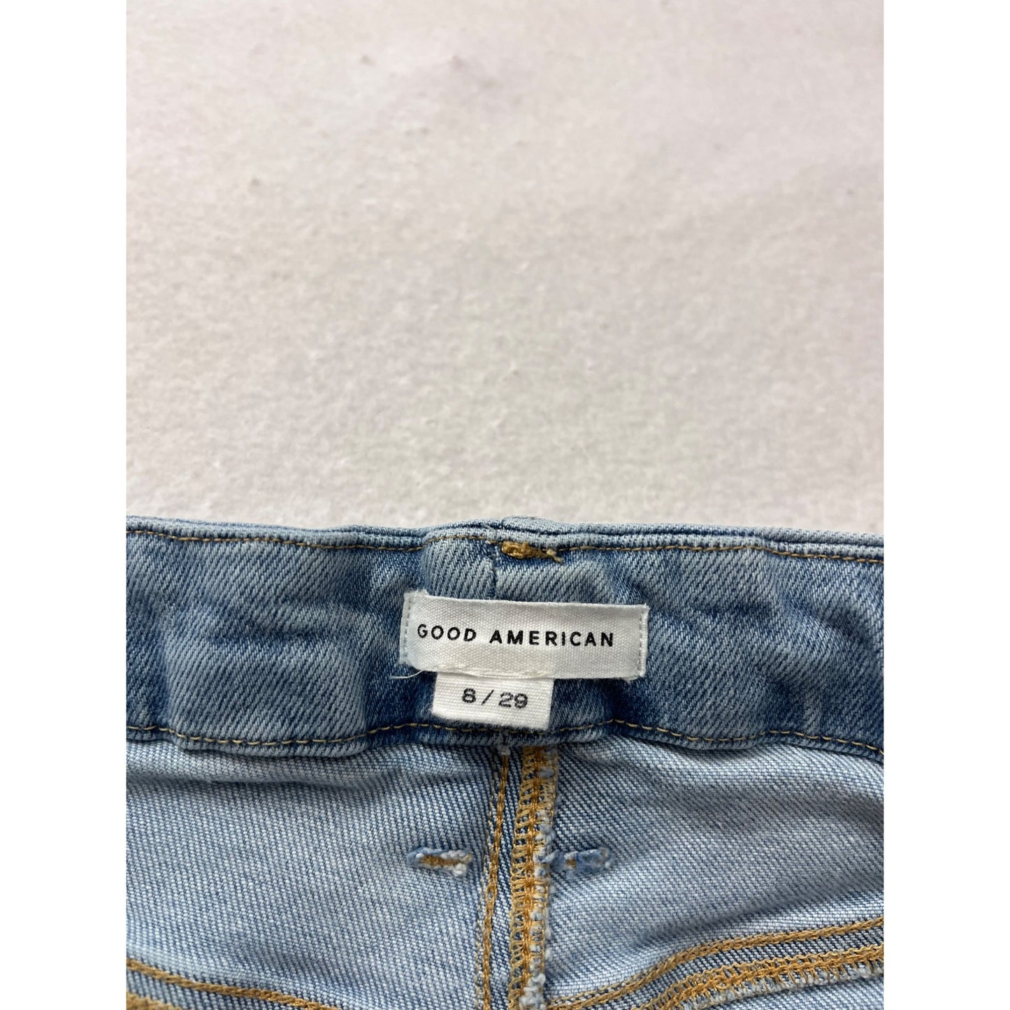 Good American Flare Jeans Size 8/29 Light Wash #8774