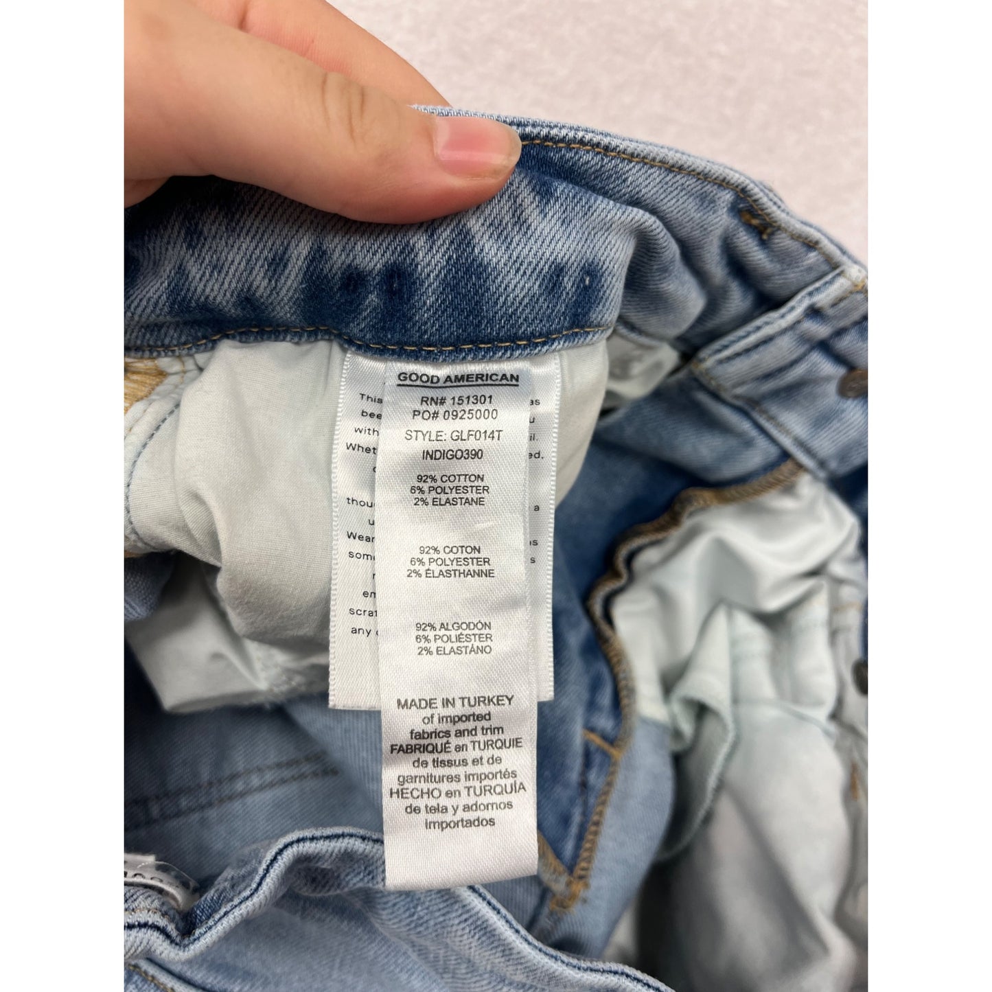 Good American Flare Jeans Size 8/29 Light Wash #8774