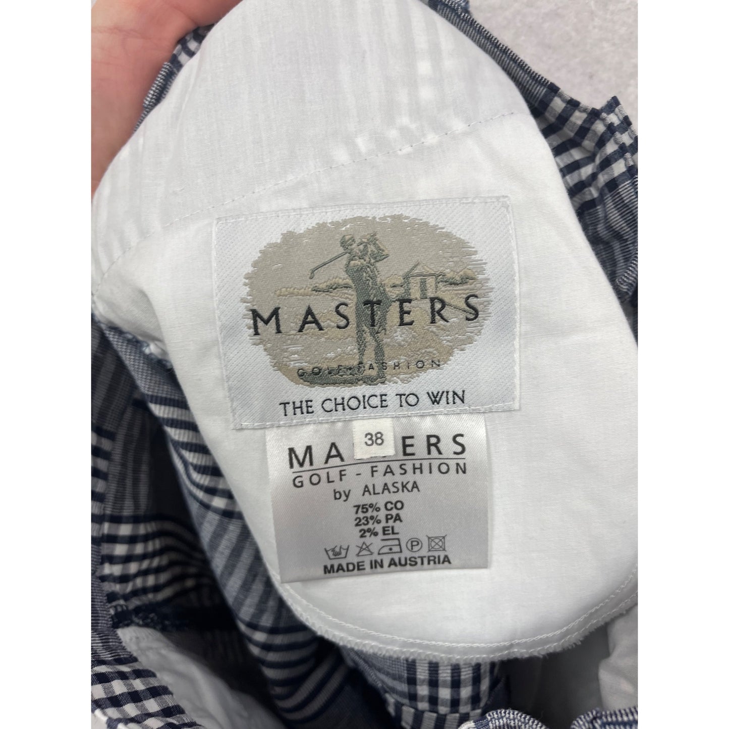 Masters Golf-Fashion Plaid Shorts 38 #732A