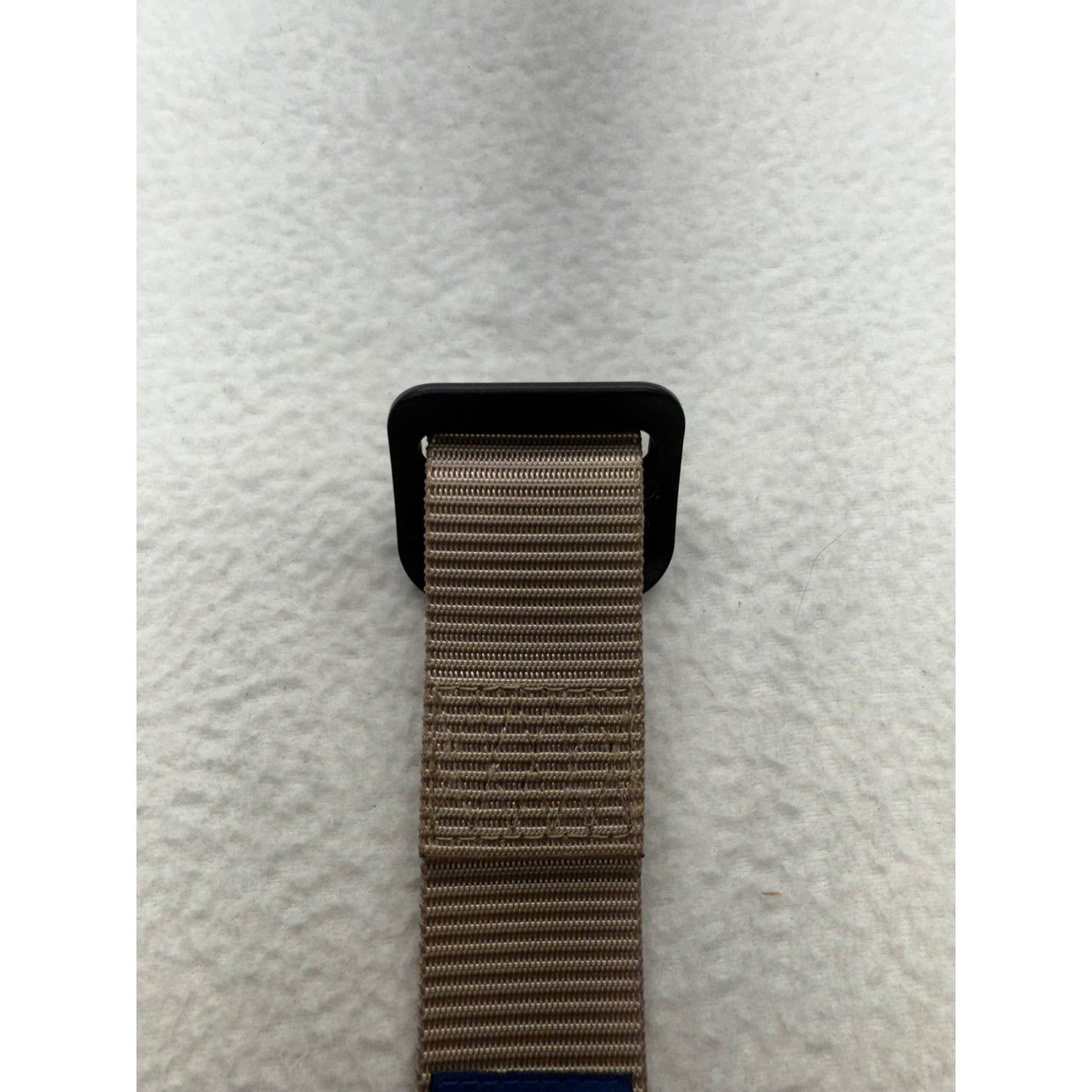 Unisex Tan Adjustable Nylon Belt W/ Black Buckle Durable & Lightweight #9964