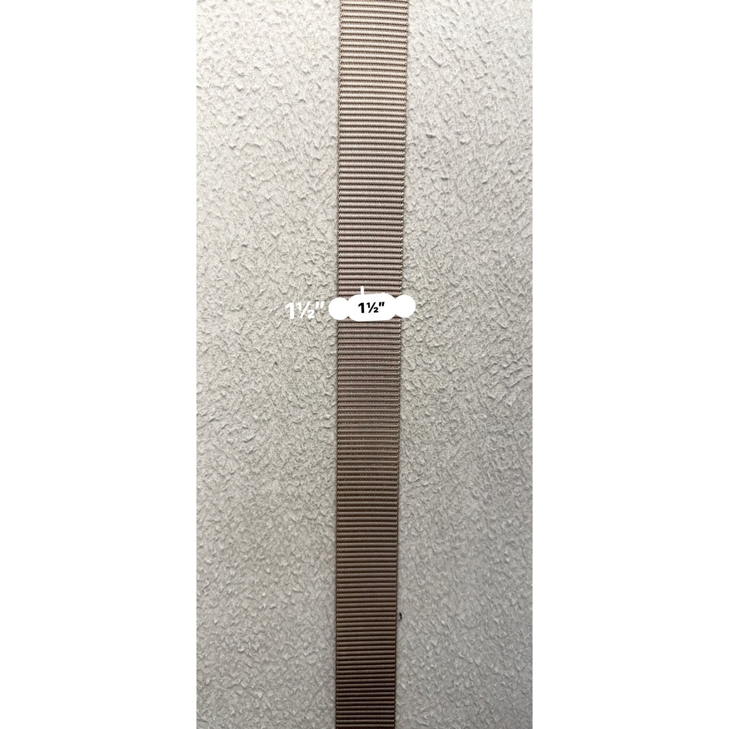 Unisex Tan Adjustable Nylon Belt W/ Black Buckle Durable & Lightweight #9964