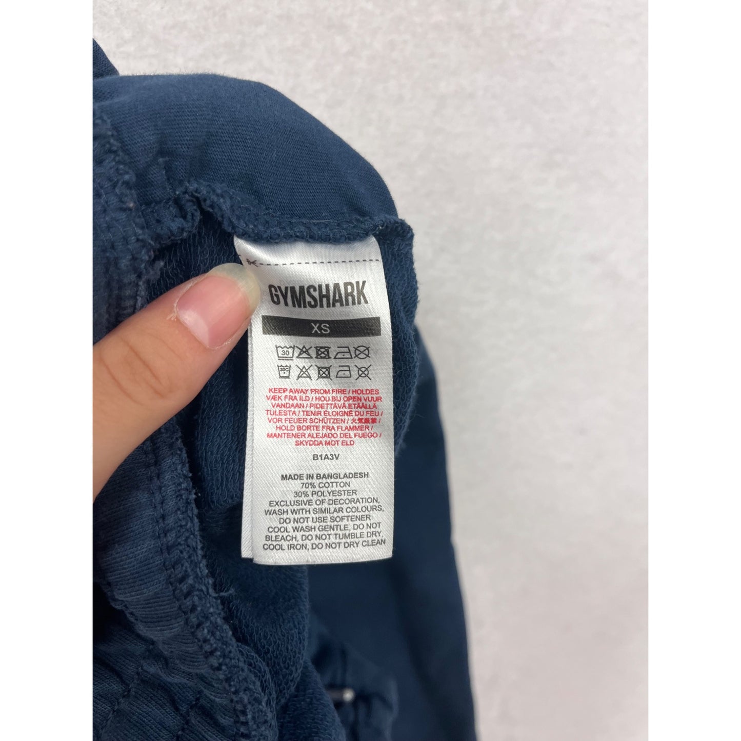 Gymshark XS Navy Joggers #110A