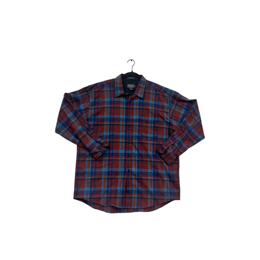 Pendleton XL Plaid Flannel Shirt Long Sleeve #837A