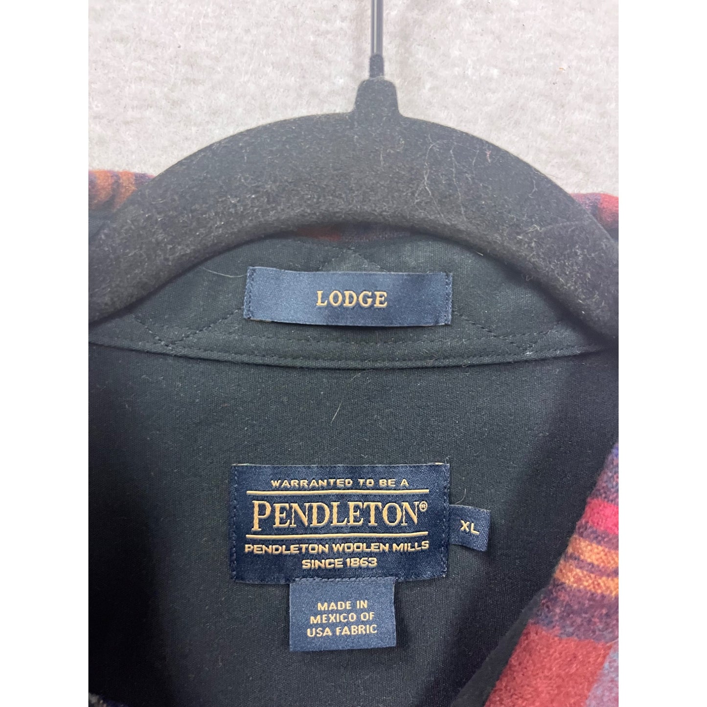 Pendleton XL Plaid Flannel Shirt Long Sleeve #837A