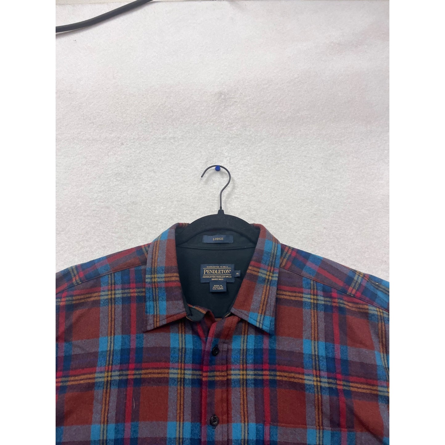 Pendleton XL Plaid Flannel Shirt Long Sleeve #837A