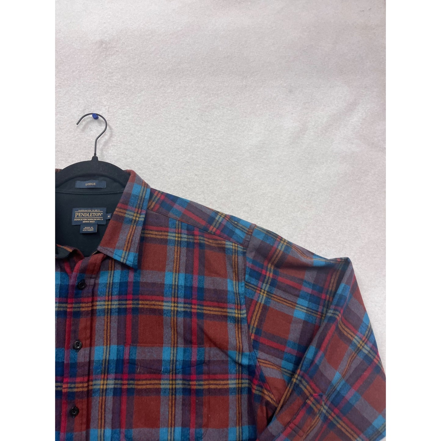 Pendleton XL Plaid Flannel Shirt Long Sleeve #837A