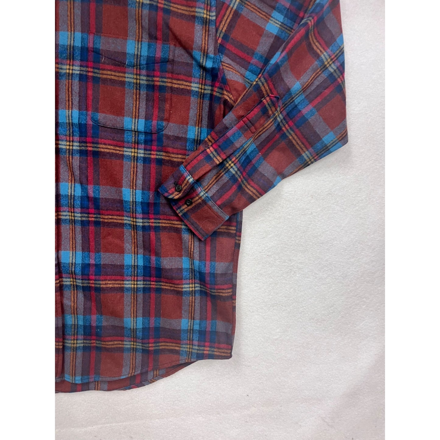 Pendleton XL Plaid Flannel Shirt Long Sleeve #837A