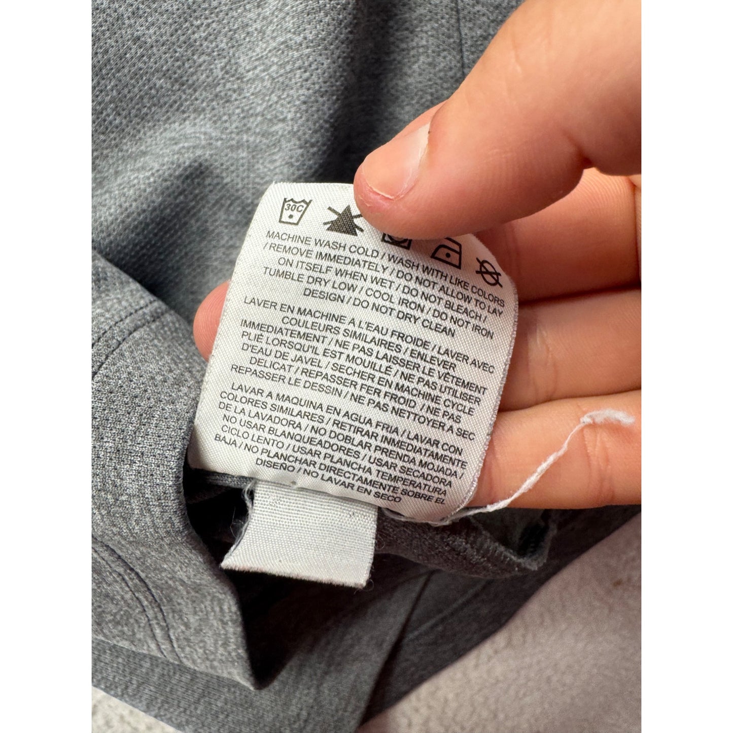 Nike Golf Gray Polo Shirt with Sugar Lake Logo #7869