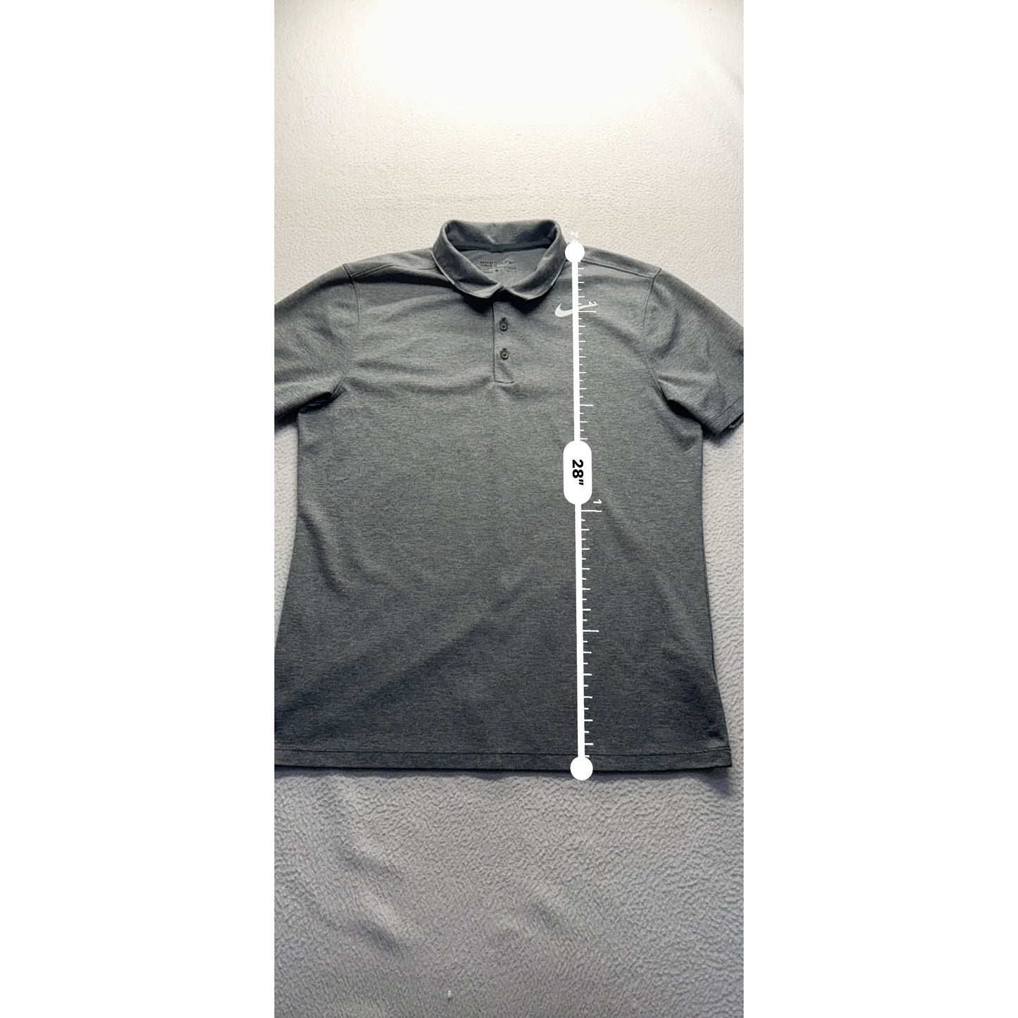 Nike Golf Gray Polo Shirt with Sugar Lake Logo #7869
