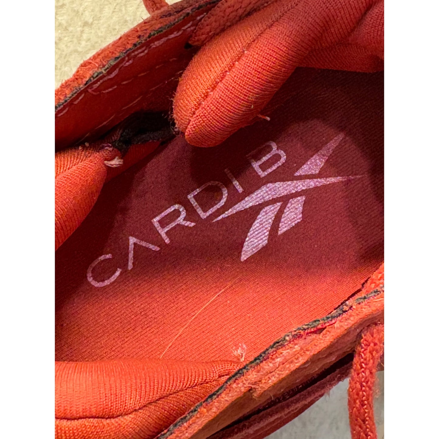 Reebok Club Cardi Casual Red Sneakers Size 7.5 Womens #356B
