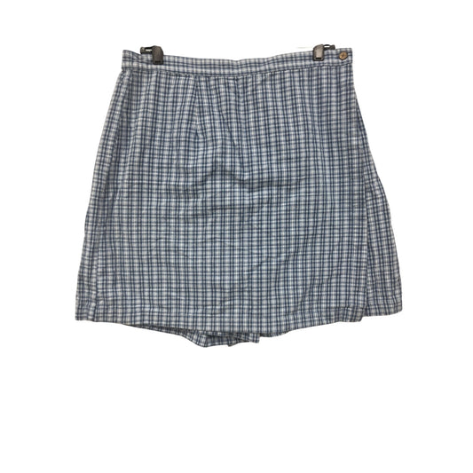 Classic Elements Womens Blue Plaid Skort Size 16 #8453