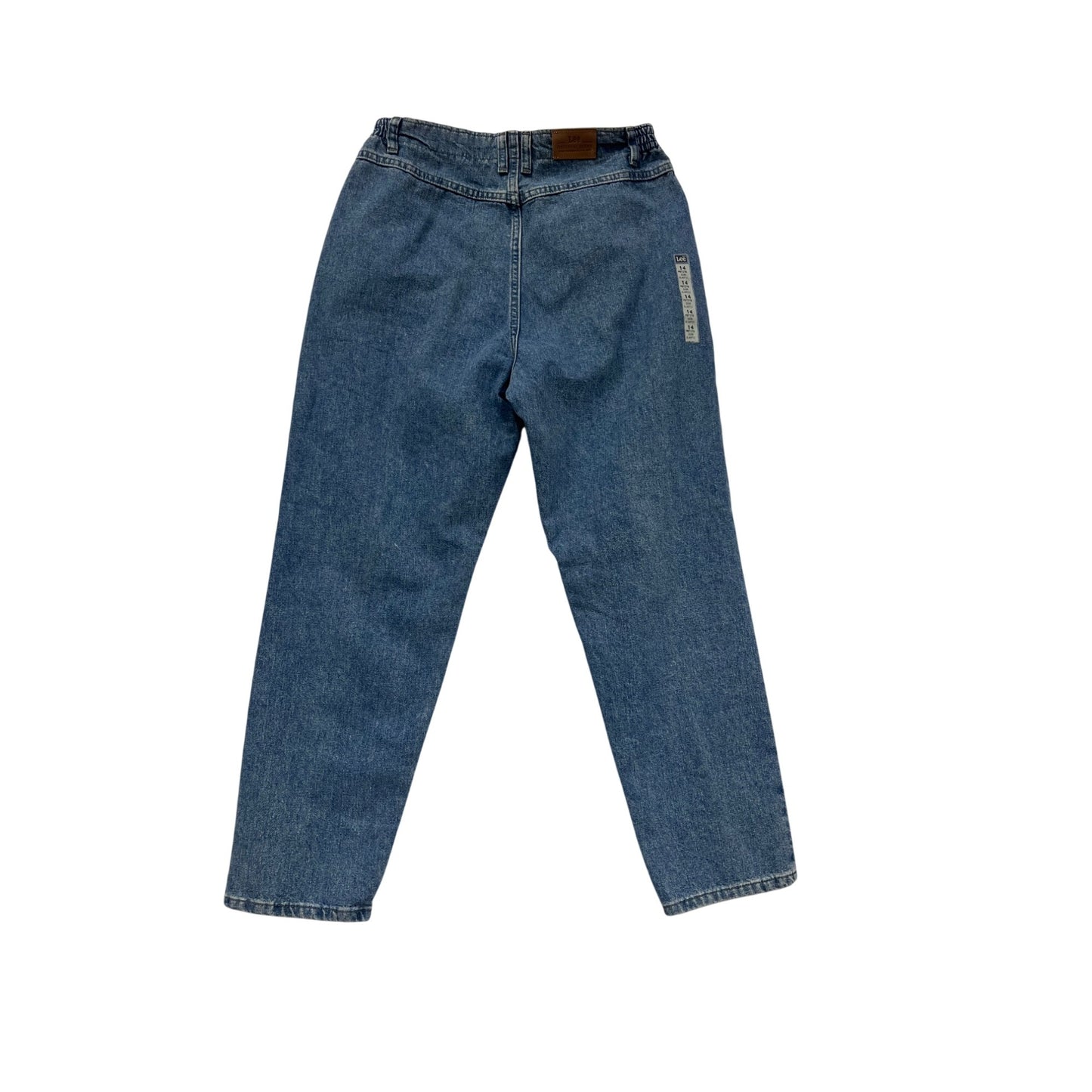 Lee Side Elastic Jeans Size 14p Blue Denim #736A