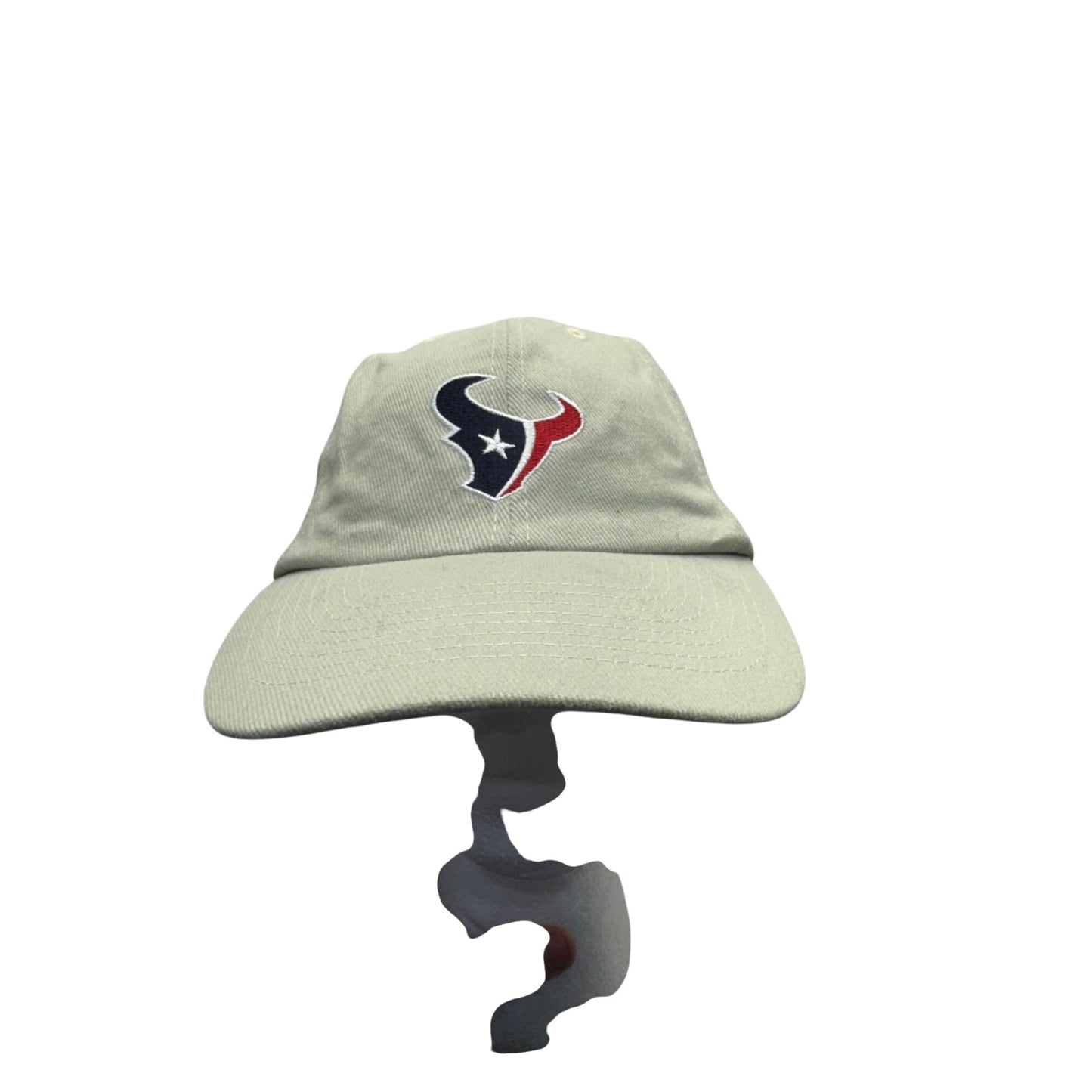 Vintage Houston Texans Beige Adjustable NFL Logo Baseball Cap For Adults #9682